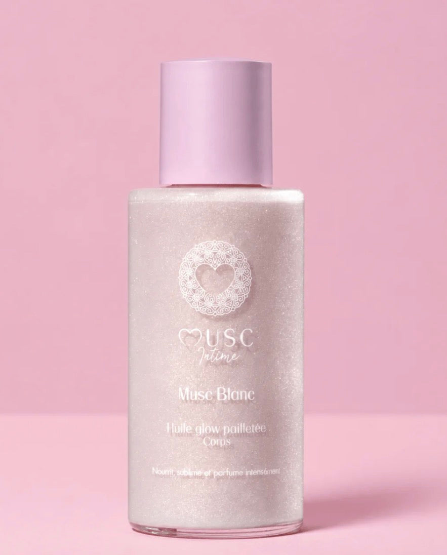 MUSC INTIME - HUILE PAILLETÉ CORPS - MUSC BLANC ✨
